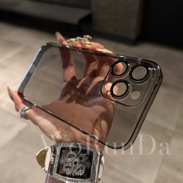 Ultra-thin Crystal HD PC Rugged Clear Case For iPhone