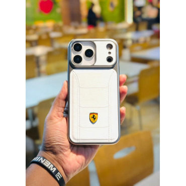 Ferrari  Premium Leather Finish Case – For iPhone 
