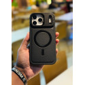 Premium PU Leather Case with Camera Glass – For iPhone