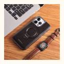 R.MBMAX Premium Leather with metal Stand case.