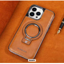 R.MBMAX Premium Leather with metal Stand case.