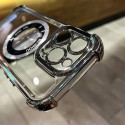 Premium transparent electroplated bumper magsafe case for  iphone  