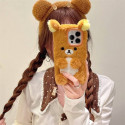 Cute Fluffy Brown Bear Back Case