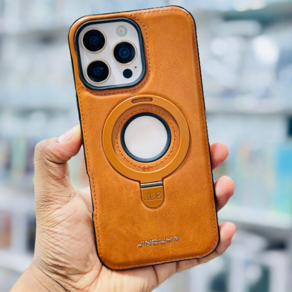Jinduka Premium Leather with stand Case.