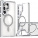 Anti Yellow Crystal Clear Camera Stand Windows Protective Case For Samsung Galaxy