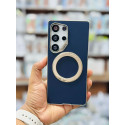 New Carbon Fiber Stand & Camera Bumper Metal For Samsung 