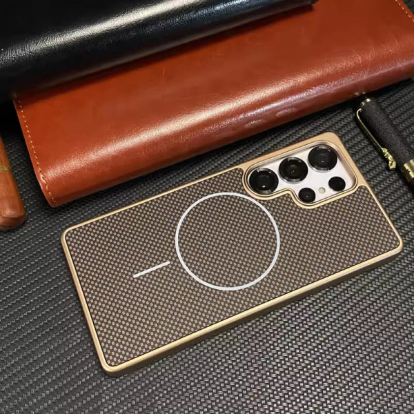 Carbon Texture Magnetic Cell Phone Case For iPhone