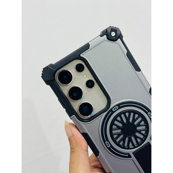 Shockproof Kickstand Spinner MagSafe Phone Case for Samsung Galaxy