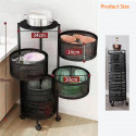 5 Layer Square/Round Shape Kitchen Rack