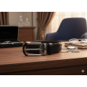 Black Chrome Formal Belt 