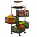 5 Layer Square/Round Shape Kitchen Rack