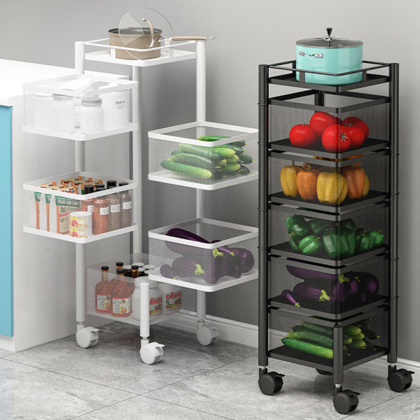4 Layer Square Shape Kitchen Rack