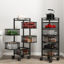 5 Layer Square/Round Shape Kitchen Rack