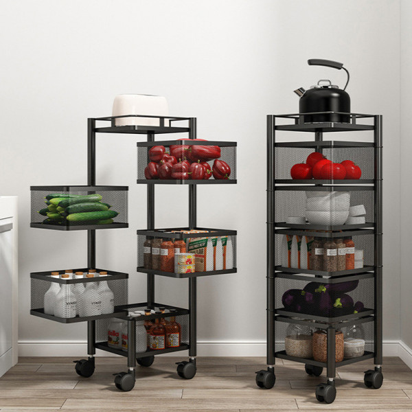 5 Layer Square/Round Shape Kitchen Rack