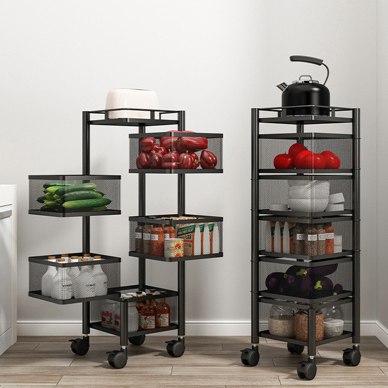 5 Layer Square/Round Shape Kitchen Rack