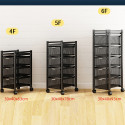 5 Layer Square/Round Shape Kitchen Rack