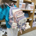 School Bag Monday Lucy (Ash+Pink Mixed)