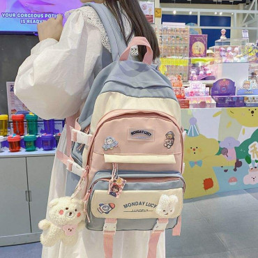 School Bag Monday Lucy (Blue)