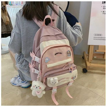 School Bag Monday Lucy (Pink)
