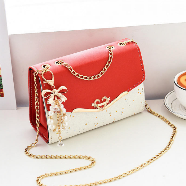 Starry Pearl Handbag (Red)