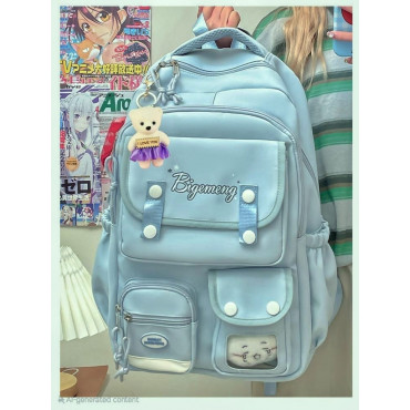 School Bag (Sky-Blue...