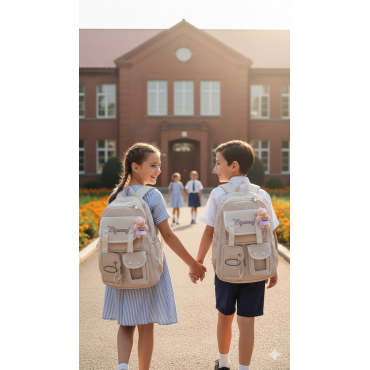 School Bag (Cream / ...