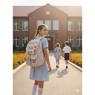 School Bag (Cream / ...