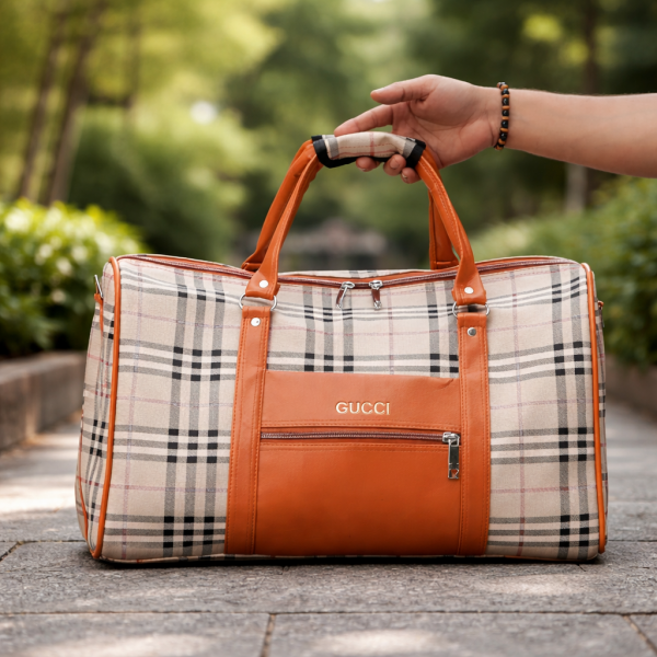 Travel Duffel Bag (লাইট ব্রাউন)