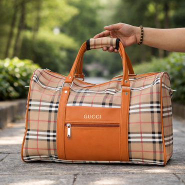 Travel Duffel Bag (বাদামী-ব্রাউন)