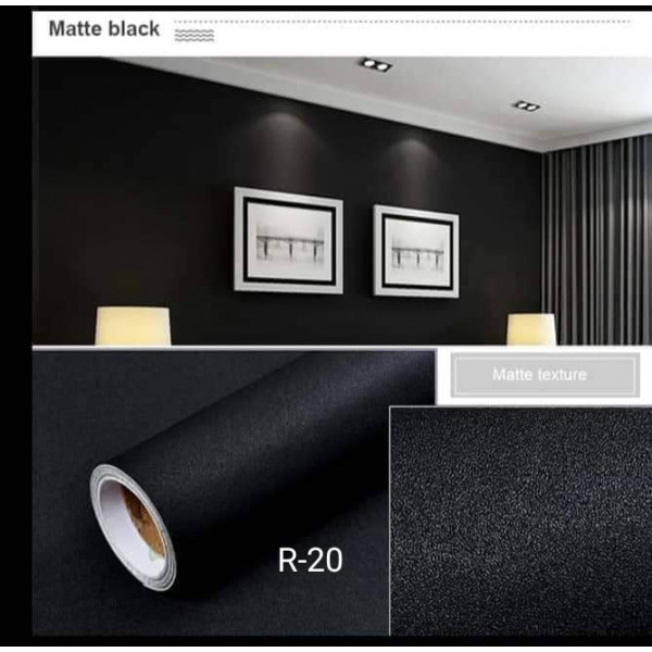 black Pvc sticker