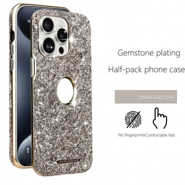 Fashion Electroplating Glitter Bling Magnetic Case for iPhone , Sparkle, Style & Wireless Convenience