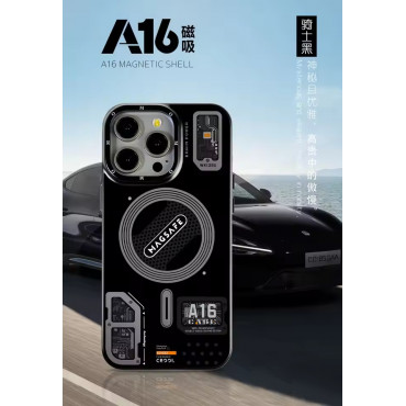Luxury A16 Magnetic TPU Drop-Proof Case for iPhone