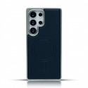 Luxury Business Plating Frame Leather Magnetic Wireless Charger Case For Samsung Galaxy S25 Ultra S24 Ultra