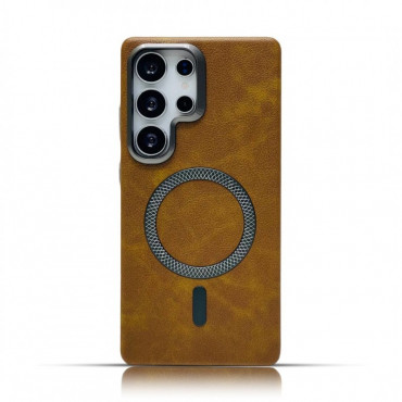 Smoothy Finish PU Mix Perfume Leather Magsafe Case For Samsung S25ultra, S24ultra