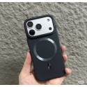 iPhone 17 Series Matte Finish Skin-Feel Magnetic Case with Built-in Lens Holder & Drop Protection