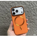 iPhone 17 Series Matte Finish Skin-Feel Magnetic Case with Built-in Lens Holder & Drop Protection