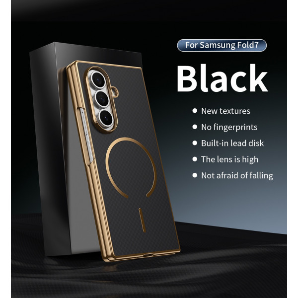 Samsung Galaxy Z Fold Cover Luxury Ultra Magnetic Case with Steel Film Shockproof Protection Phone Case
