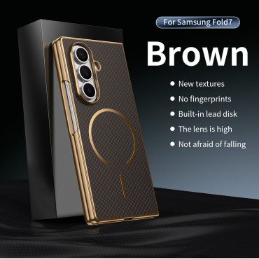 Samsung Galaxy Z Fold Cover Luxury Ultra Magnetic Case with Steel Film Shockproof Protection Phone Case
