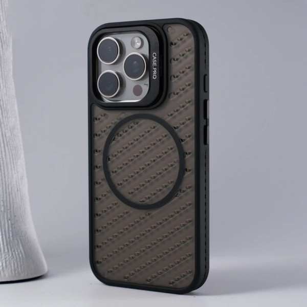 CasePro Cooling Magsafe Case with Window Glass Protective Case for iPhone