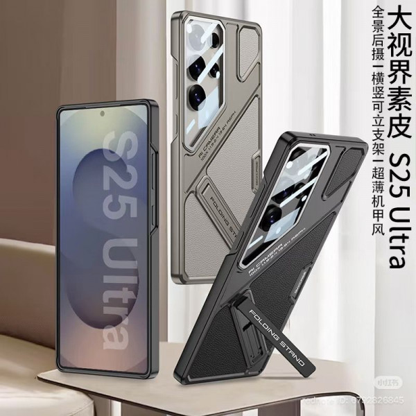 Luxury GKK Plating Camera Glass Protective Kickstand Case for Samsung Galaxy S26 S25 S24 Ultra