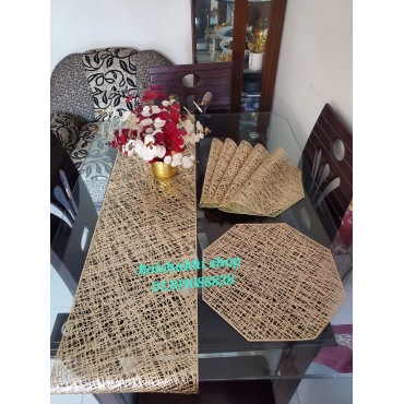 PVC Dining Mat with runner 