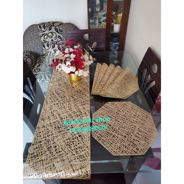PVC Dining Mat with runner 