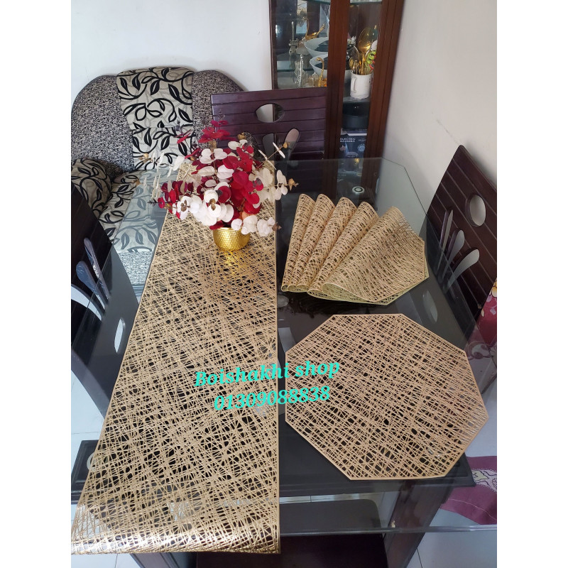 PVC Dining Mat with runner 