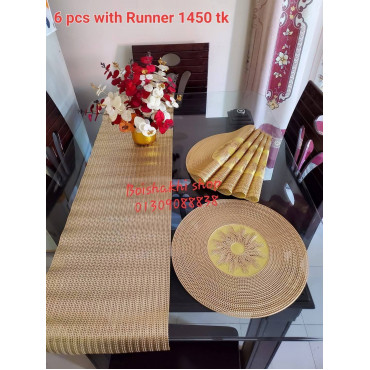 PVC Dining Mat with runner
