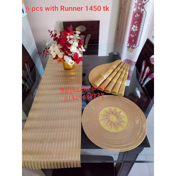 PVC Dining Mat with runner