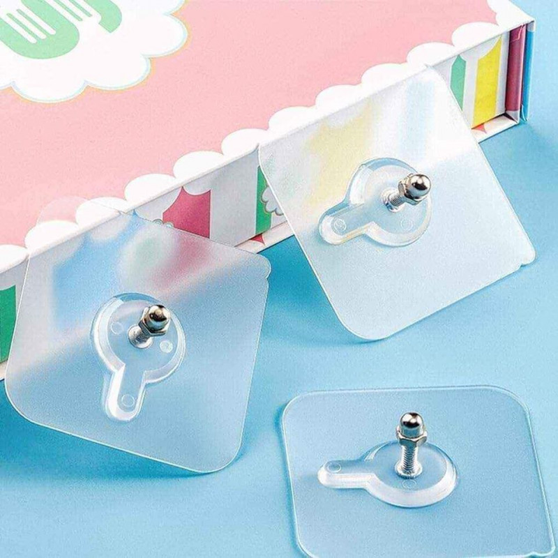 20 pcs Transparent Wall Hooks