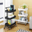 3 Tier Moveable Trolley Rack