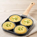 Non-stick Frying Pot Pan 2/4 Holes Steak Egg
