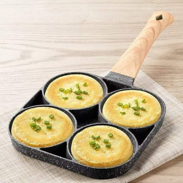 Non-stick Frying Pot Pan 2/4 Holes Steak Egg