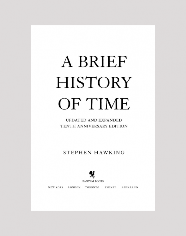 A Brief History of Time